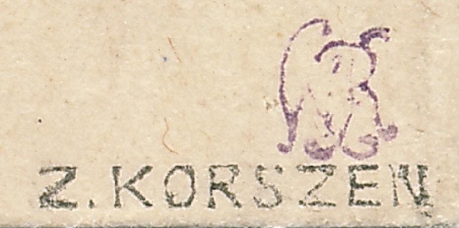 278 - Sosnowice (201) 1b gwarancja Zbigniew Korszeń PZF i sygnatura Włodzimierz Rachmanow z obwoluty listu do Warszawy, pkt.4B