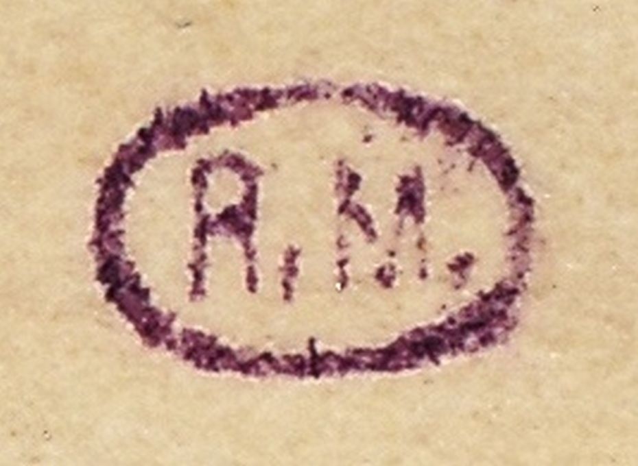 poprzednik - Warszawa DP (284) 1a sygnatura stempelek R.W.F.Mertens z obwoluty listu przez St. Petersburg do Moskwy w Rosji, poprzednik kasownika DP(R)
