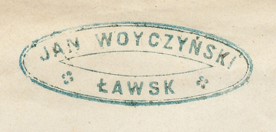 39 - Szczuczyn (176) 1ba kaszetka nadawcy z koperty listu do Warszawy, pkt.7B